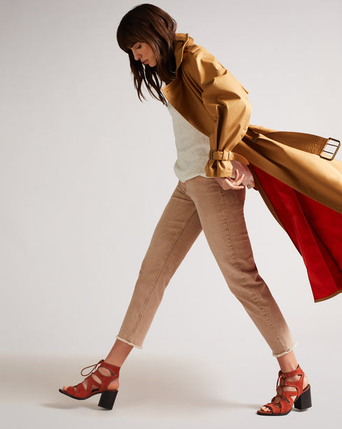 <P>Block Heel Ghillie Sandal</P>